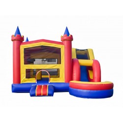Ensemble De Toboggans Aquatiques Chateau Gonflable