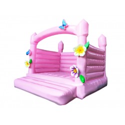 Rose Château Gonflable Rose Château Gonflable