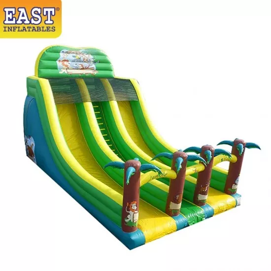 Toboggan Gonflable Double Ligne Jungle Toboggan Gonflable Double Ligne Jungle