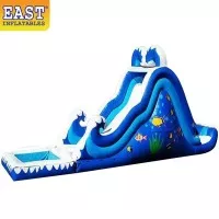 Toboggan gonflable tropical de toboggan aquatique de maison de rebond de partie Toboggan gonflable tropical de toboggan aquatique de maison de rebond de partie