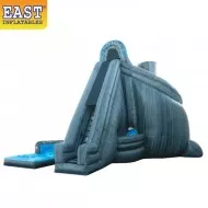 Toboggan Gonflable Pour Piscine – 185x90x94 Cm – PVC Résistant – Pompe Incluse – Jeux D'eau Intégrés