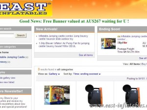 Le magasin East Gonflable EBay Retail se développe dans la vente directe dans le monde entier